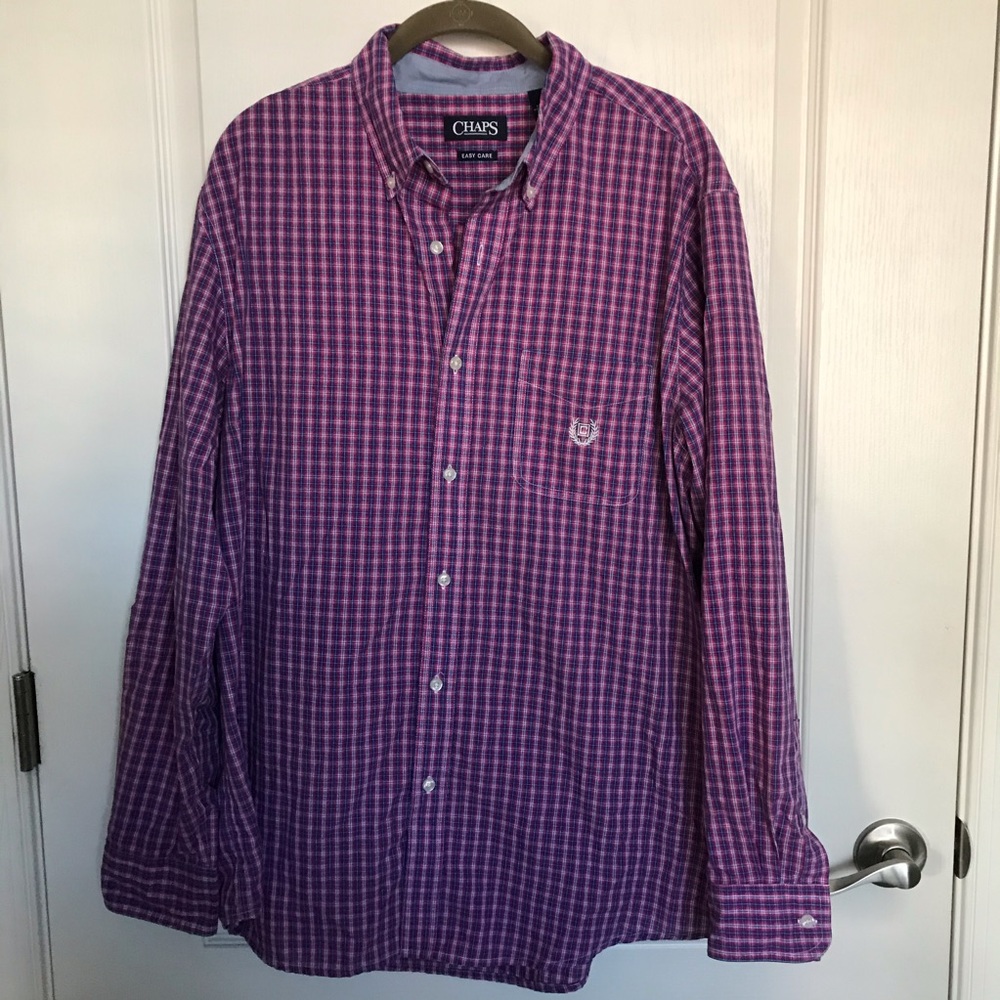 Chaps Easy Care Button down Shirt L